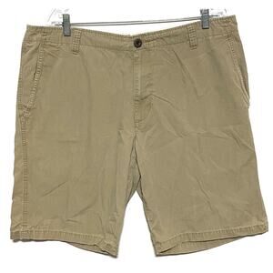Dockers Khaki Chino Shorts Mens 38 Preppy Classic Casual Cotton Summer Neutral